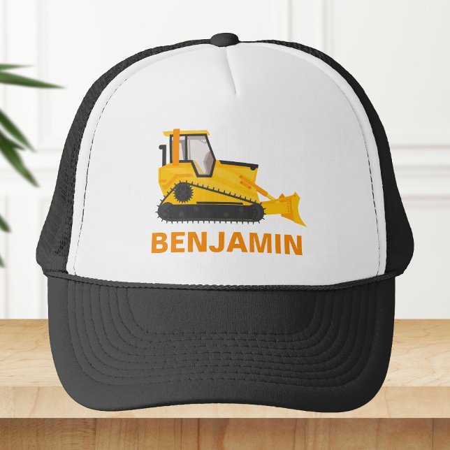 Gorra De Camionero Niños de construcción de bulldozer (Subido por el creador)
