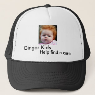 Gorra De Camionero Niños del jengibre, ayuda encontrar una curación