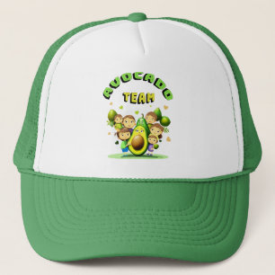 Gorra De Camionero Niños divertidos con aguacates