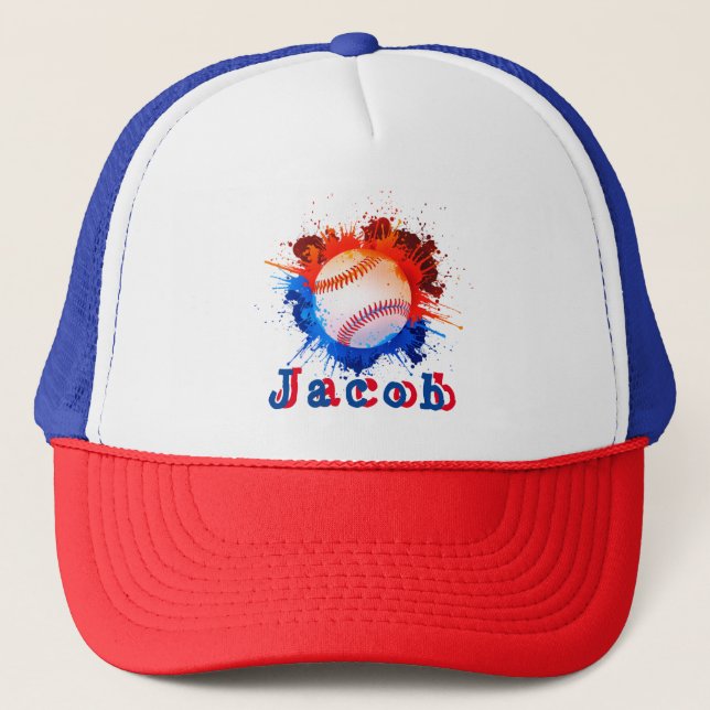 Gorra De Camionero Niños personalizados de béisbol (Anverso)