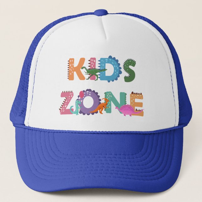 Gorra De Camionero Niños Zona Dinosaurios (Anverso)