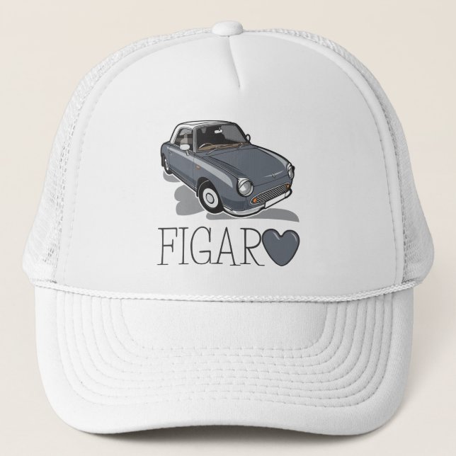 Gorra De Camionero Nissan Figaro Lapiz Gray (Anverso)