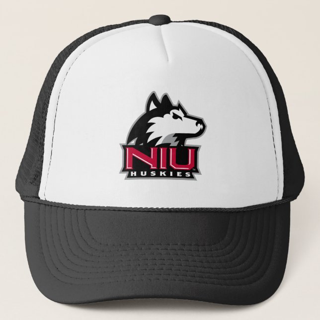 Gorra De Camionero NIU Huskies Wordmark (Anverso)