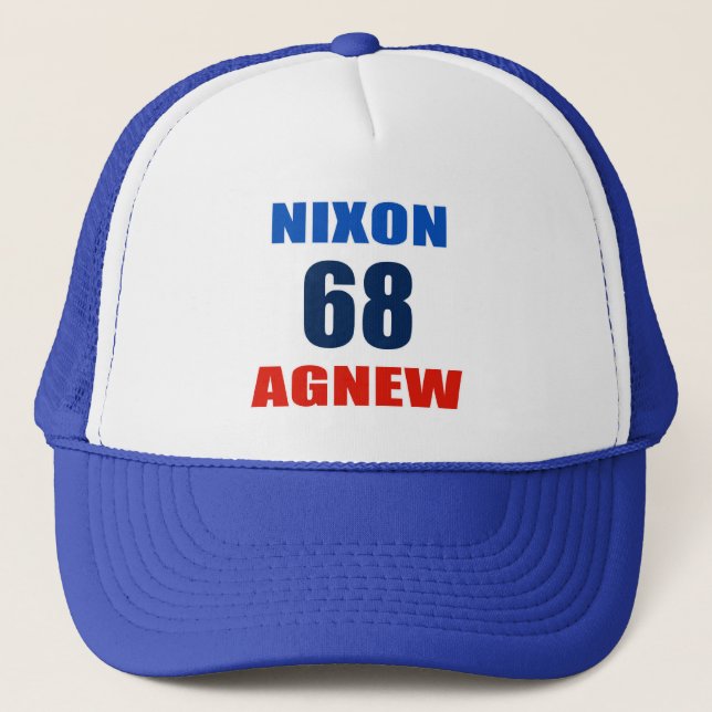 Gorra De Camionero Nixon - Agnew 68" (Anverso)