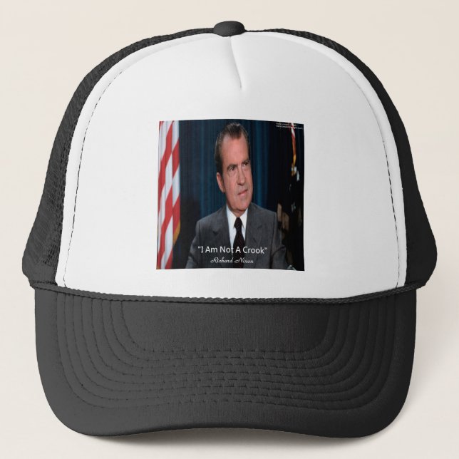 Gorra De Camionero Nixon Y No Una Cita Crook (Anverso)