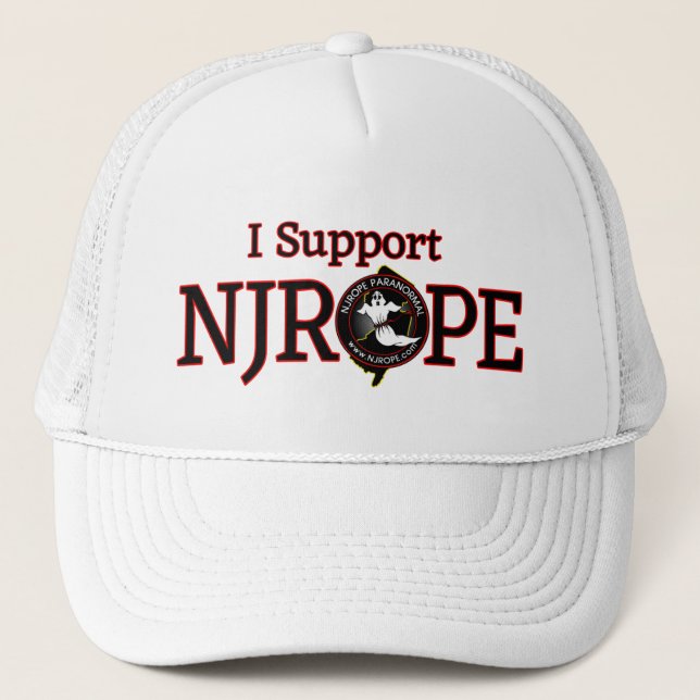 Gorra De Camionero NJROPE...Yo apoyo (rojo) (Anverso)