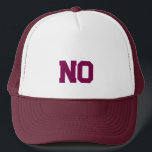 GORRA DE CAMIONERO NO<br><div class="desc">Sombrero sin camionero</div>