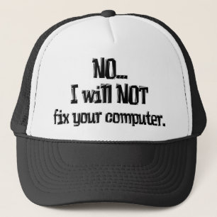 Gorra De Camionero No Arreglará Tu Computadora