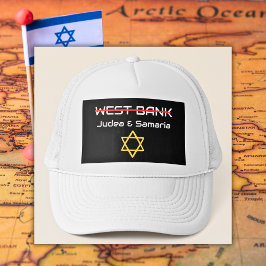 Gorra De Camionero No Cisjordania, Judea Samaria Israel
