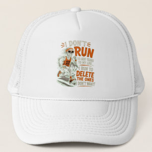 Gorra De Camionero No corro para añadir años a mi vida Esqueleto dive