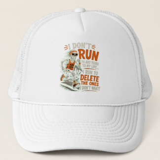 Gorra De Camionero No corro para añadir años a mi vida Esqueleto dive