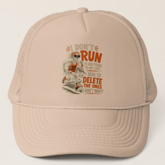Gorra De Camionero No corro para añadir años a mi vida Esqueleto dive