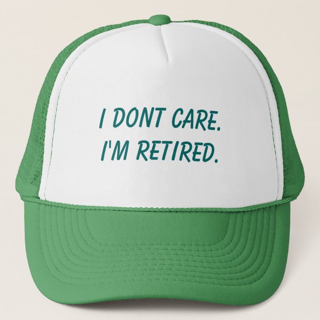 Gorra De Camionero No cuido. Me retiran (Anverso)