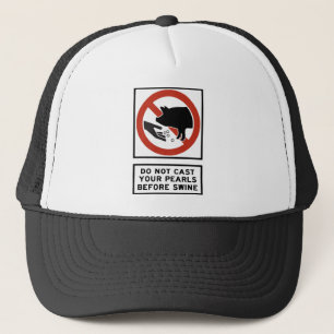 Gorra De Camionero No eche sus perlas antes del 7:6 de Matthew de los
