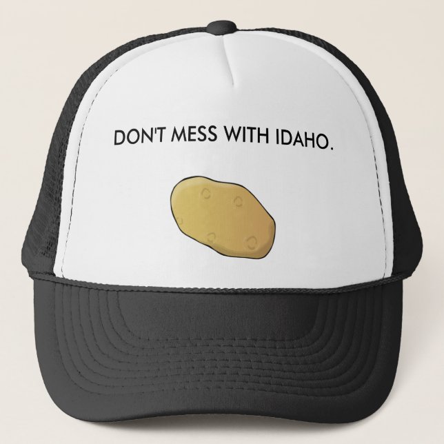 Gorra De Camionero No ensucie con Idaho (Anverso)