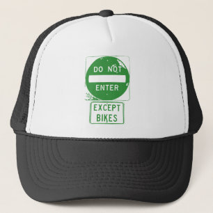 Gorra De Camionero No entrar excepto bicicletas