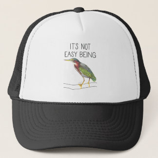 Gorra De Camionero No es fácil ser verde (garza verde)