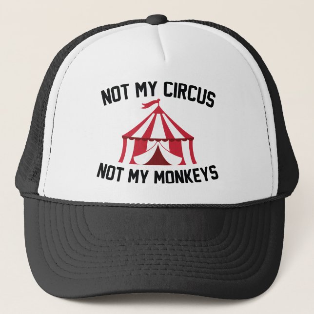 Gorra De Camionero No es mi circo (Anverso)