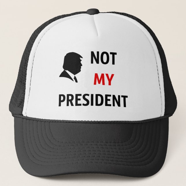 Gorra De Camionero No es mi presidente (Anverso)