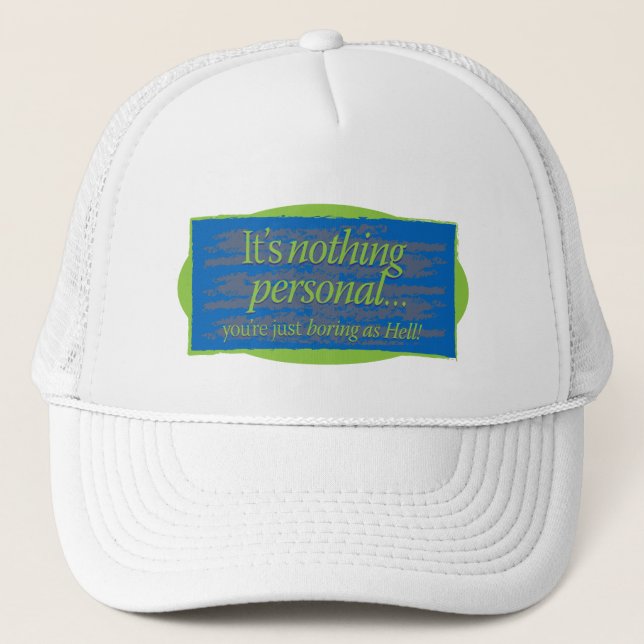 Gorra De Camionero No es nada personal Blue Gfx (Anverso)