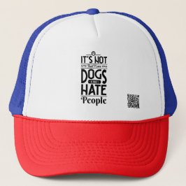 Gorra De Camionero No es que ame a los perros.