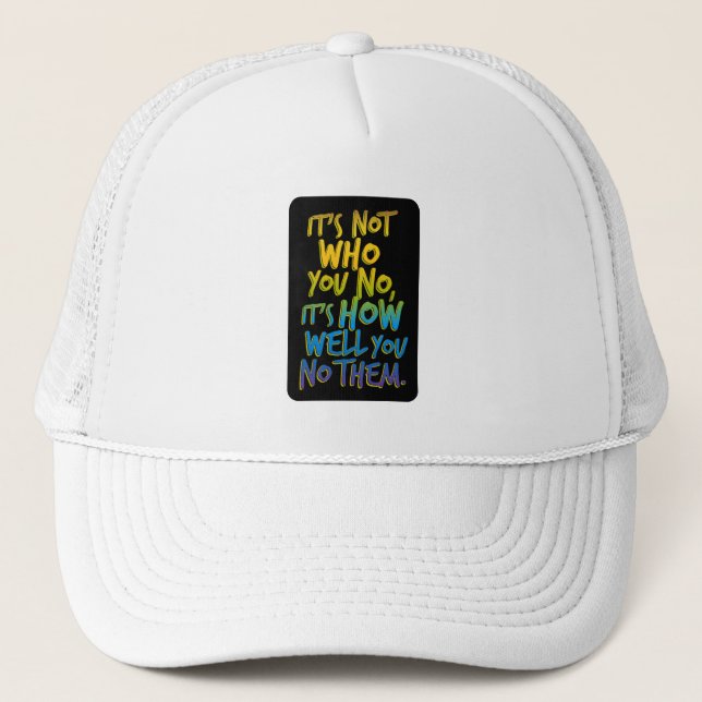 Gorra De Camionero No es quién no (Anverso)