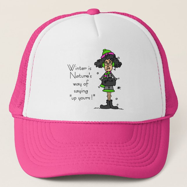 Gorra De Camionero No es un fanático del invierno (Anverso)