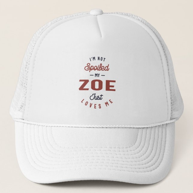 Gorra De Camionero No estoy asustada de mi zoe (Anverso)