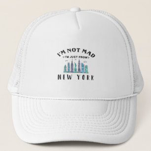 Gorra De Camionero No estoy enfadado, solo soy de Nueva York.