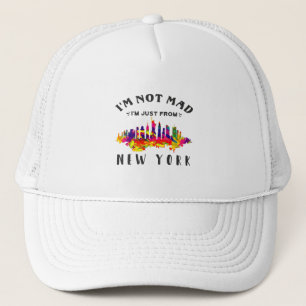 Gorra De Camionero No estoy enfadado, solo soy de Nueva York.