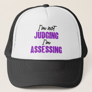 Gorra De Camionero No estoy juzgando a la trabajadora social divertid