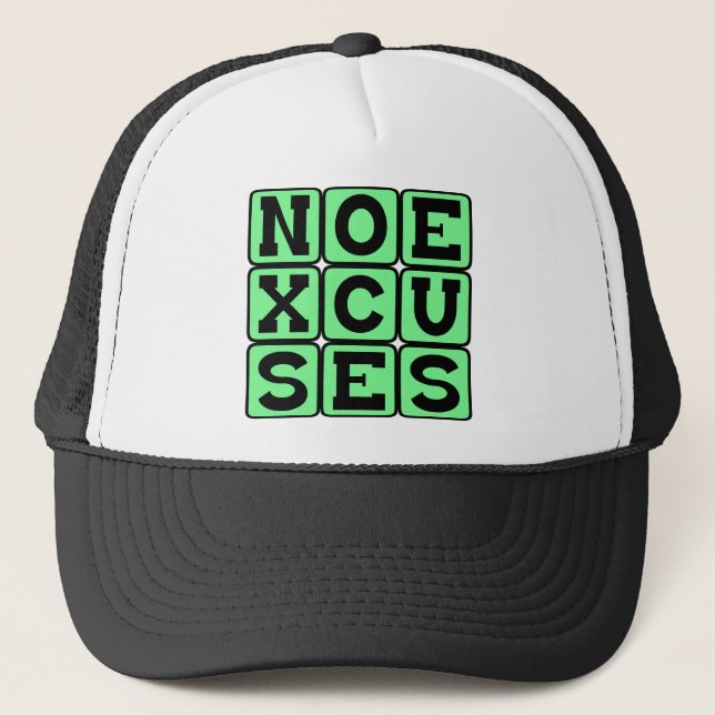 Gorra De Camionero No Excusas, Meme de Internet (Anverso)