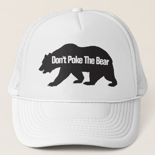 Gorra De Camionero No golpee el oso (Anverso)