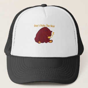 Gorra De Camionero No golpeen al oso - diseño de oso papa
