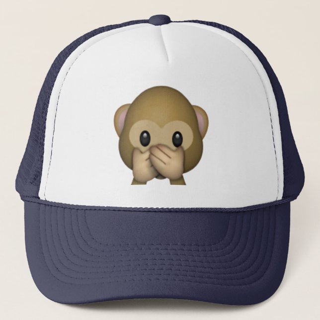 Gorra De Camionero No hablar mal mono - Emoji (Anverso)