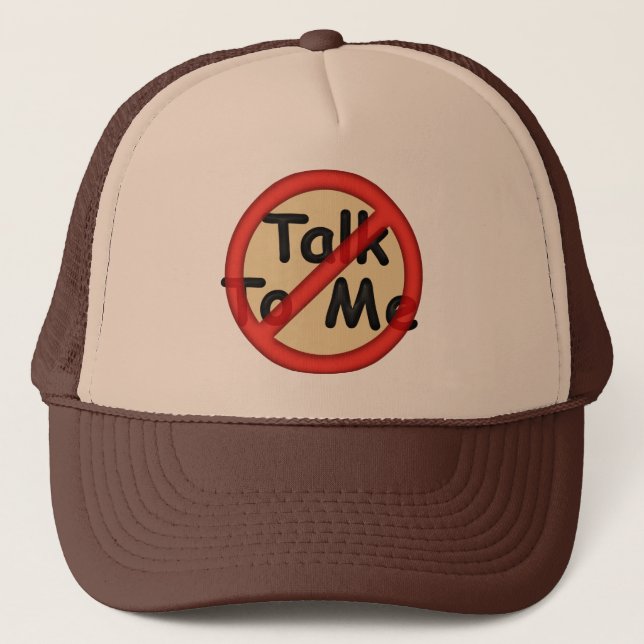 Gorra De Camionero No hable conmigo (Anverso)