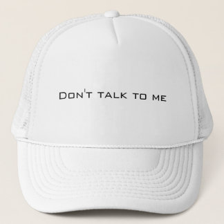 Gorra De Camionero No hable conmigo