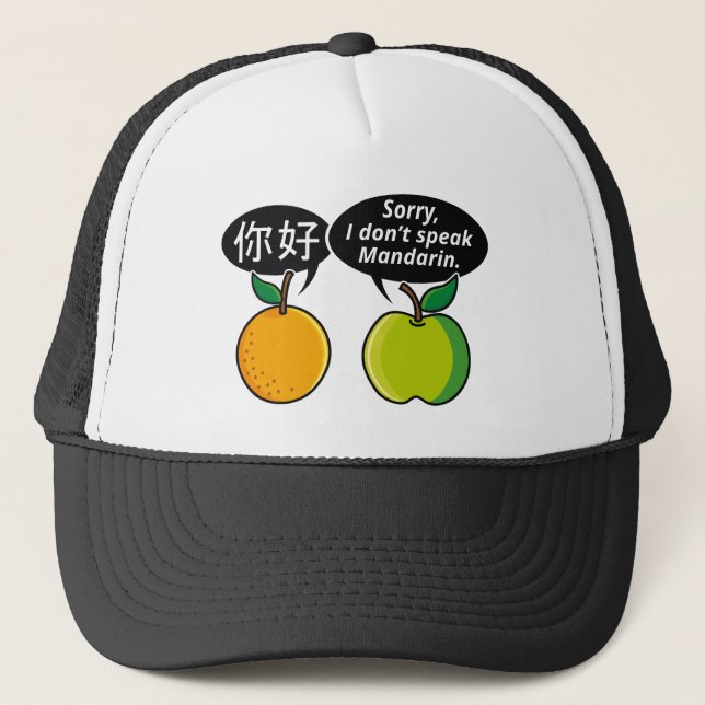 Gorra De Camionero No hablo mandarín (Anverso)