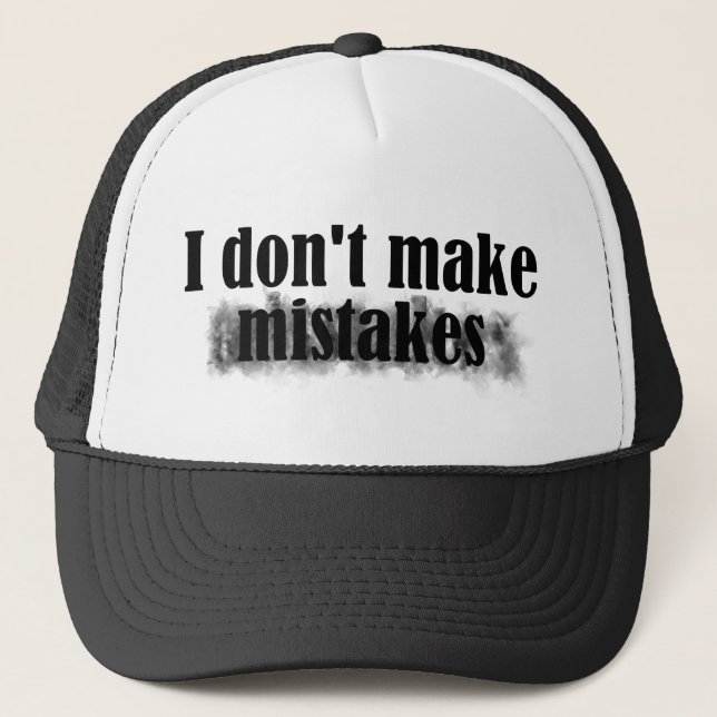 Gorra De Camionero No hago errores (Anverso)