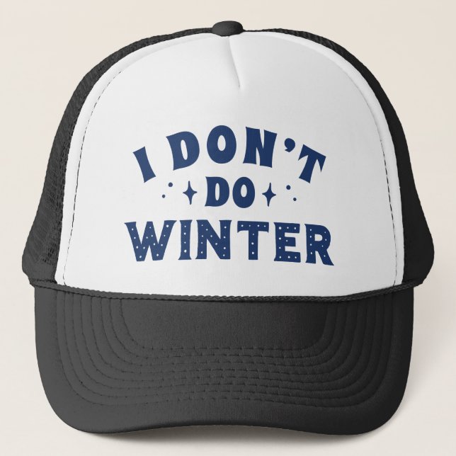 Gorra De Camionero No hago invierno (Anverso)