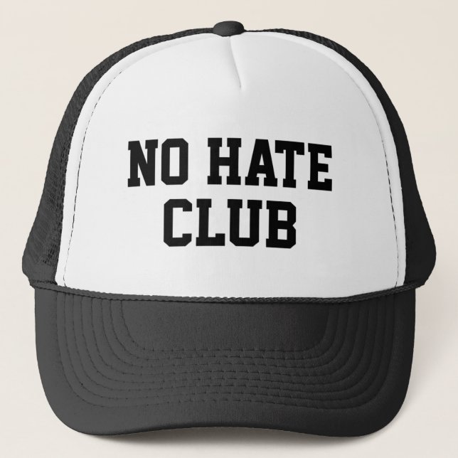 Gorra De Camionero No hay club de odio (Anverso)