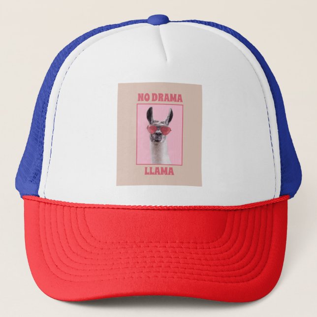 Gorra De Camionero No hay drama llamado Guay Alpaca con gafas de sol (Anverso)