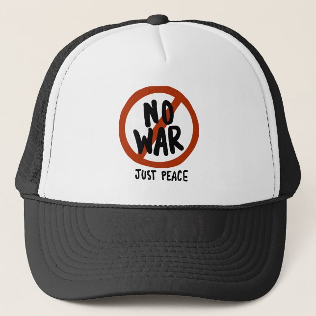 Gorra De Camionero No hay guerra, sólo paz (Anverso)