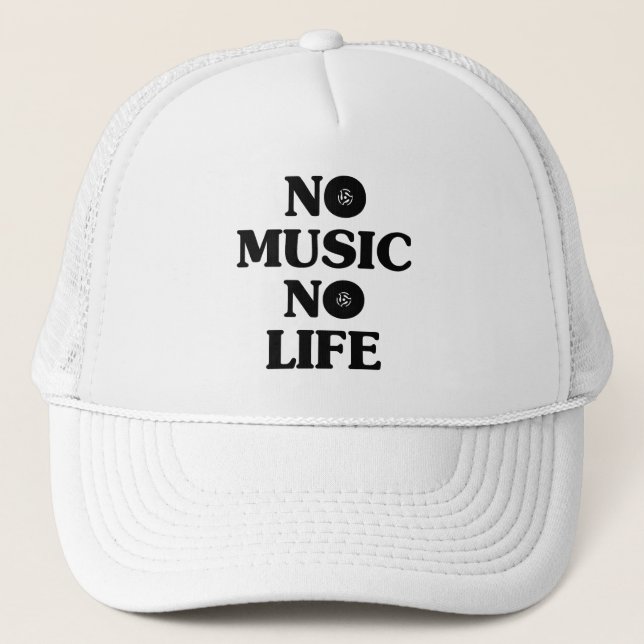 GORRA DE CAMIONERO NO HAY MÚSICA NI VIDA (Anverso)