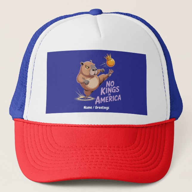 Gorra De Camionero No hay reyes en Estados Unidos Nosotros, el pueblo (Anverso)
