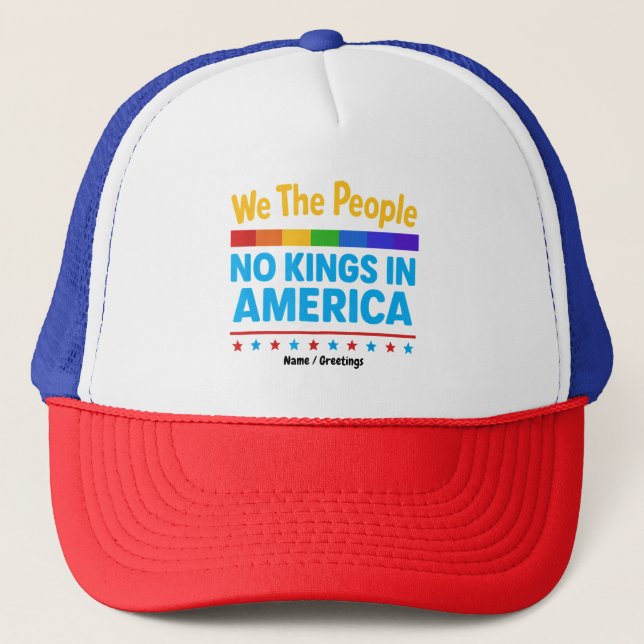 Gorra De Camionero No hay reyes en Estados Unidos Nosotros, la libert (Anverso)