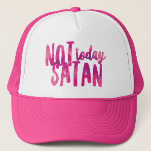 Gorra De Camionero No hoy Satan Trucker Hat