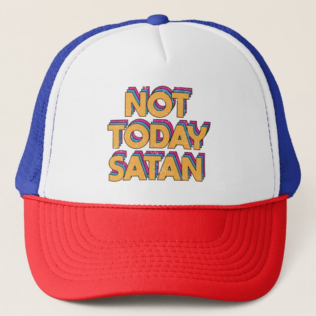 Gorra De Camionero No hoy Satanás (Anverso)