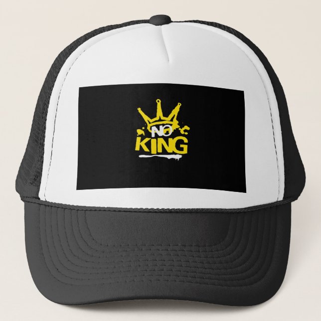 Gorra De Camionero No King Minimal Limpio (Anverso)