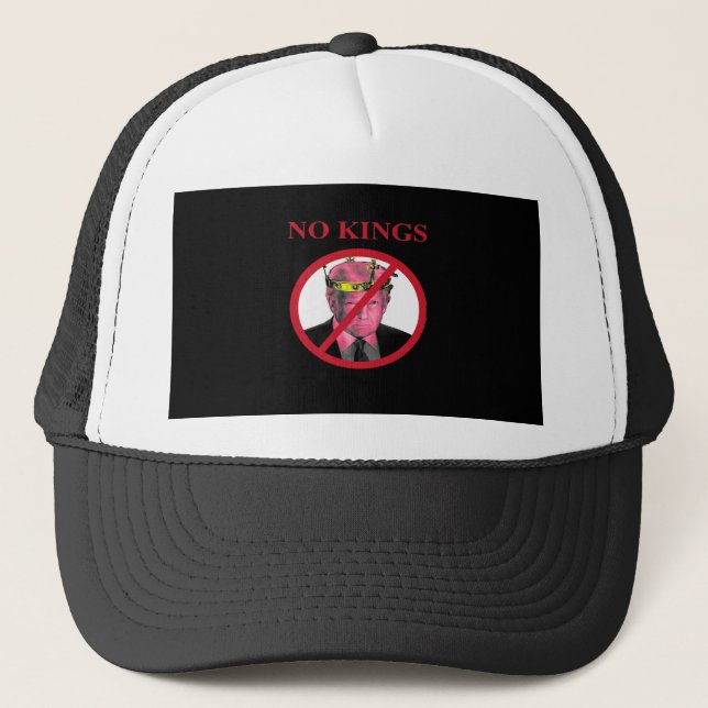 Gorra De Camionero No Kings Anti Creative Graphic Style (Anverso)
